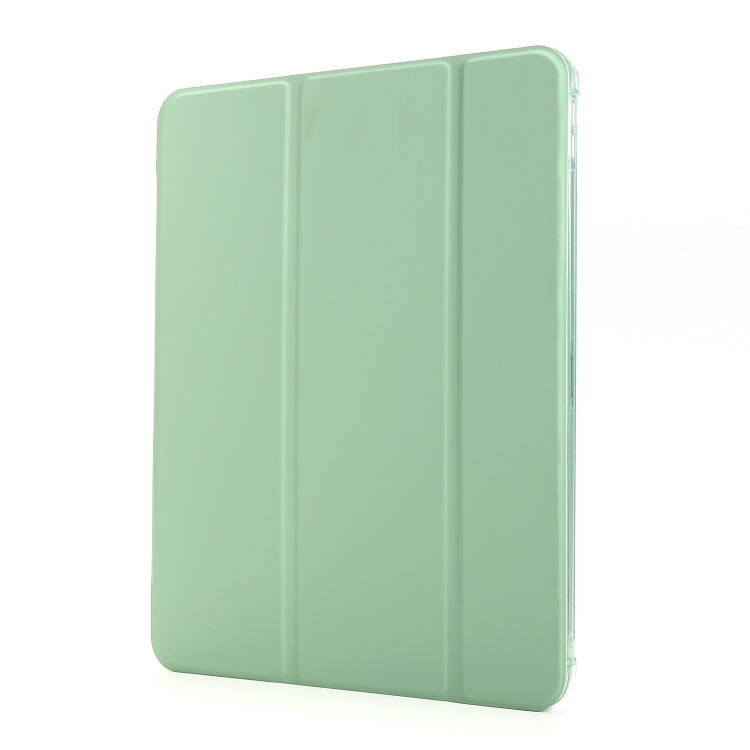 For iPad Pro 12.9 2022 / 2021 Multi-folding Horizontal Flip PU Leather + Shockproof Airbag TPU Tablet Case with Holder & Pen Slot & Wake-up / Sleep Function(Green) - iPad Pro 12.9 (2022/2021) Cases by buy2fix | Online Shopping UK | buy2fix