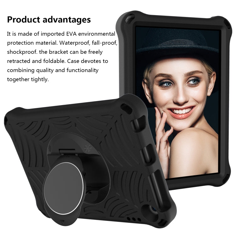 For Amazon Kindle Fire HD 8 2020 Spider King EVA Protective Case with Adjustable Shoulder Strap & Holder(Black) - Amazon by buy2fix | Online Shopping UK | buy2fix