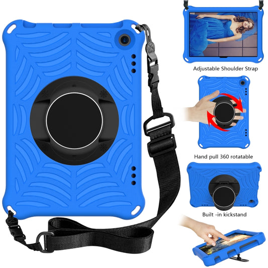For Amazon Kindle Fire HD 8 2020 Spider King EVA Protective Case with Adjustable Shoulder Strap & Holder(Blue) - Amazon by buy2fix | Online Shopping UK | buy2fix