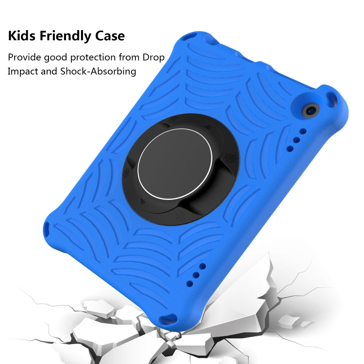 For Amazon Kindle Fire HD 8 2020 Spider King EVA Protective Case with Adjustable Shoulder Strap & Holder(Blue) - Amazon by buy2fix | Online Shopping UK | buy2fix