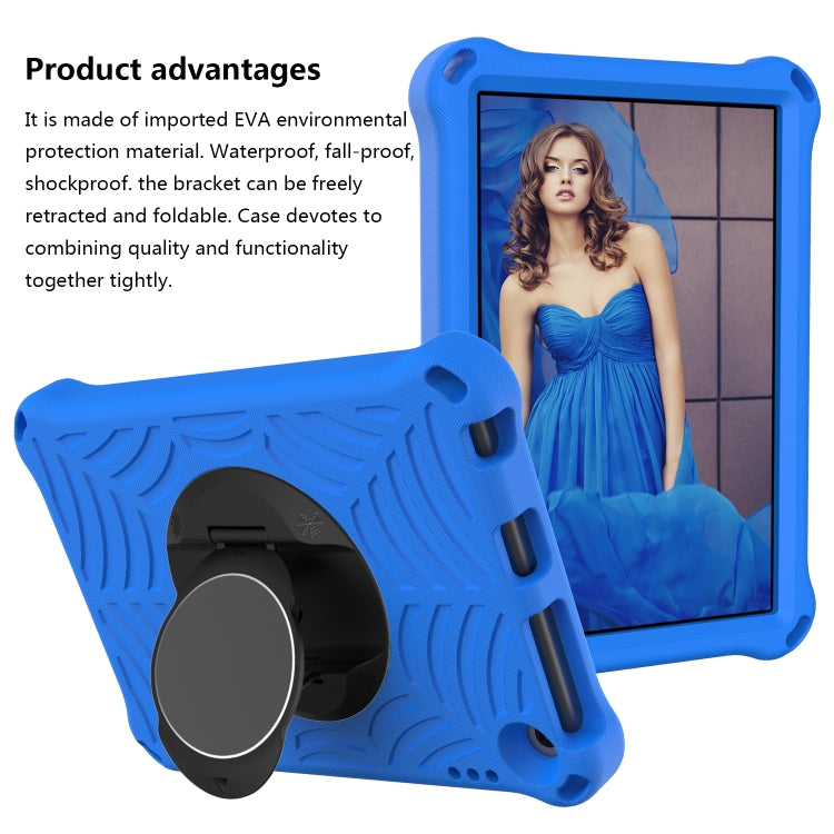 For Amazon Kindle Fire HD 8 2020 Spider King EVA Protective Case with Adjustable Shoulder Strap & Holder(Blue) - Amazon by buy2fix | Online Shopping UK | buy2fix