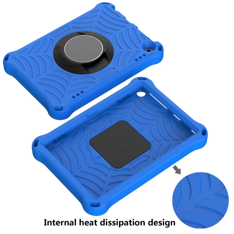 For Amazon Kindle Fire HD 8 2020 Spider King EVA Protective Case with Adjustable Shoulder Strap & Holder(Blue) - Amazon by buy2fix | Online Shopping UK | buy2fix