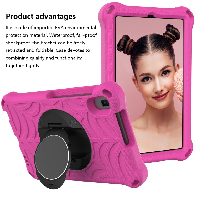 For Huawei MatePad T 8 8.0 inch Spider King EVA Protective Case with Adjustable Shoulder Strap & Holder(Rose Red) - Huawei by buy2fix | Online Shopping UK | buy2fix