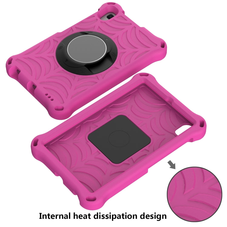 For Huawei MatePad T 8 8.0 inch Spider King EVA Protective Case with Adjustable Shoulder Strap & Holder(Rose Red) - Huawei by buy2fix | Online Shopping UK | buy2fix