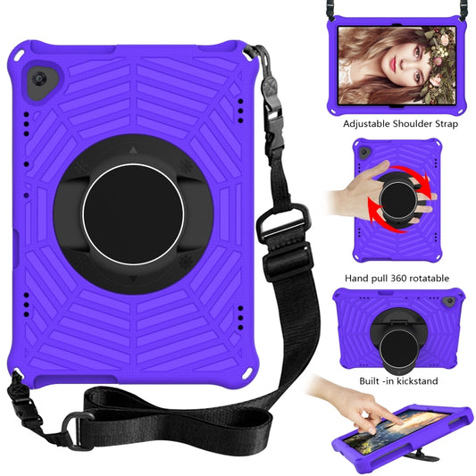For Lenovo M10 FHD REL TB-X605FC / TB-X605LC Spider King EVA Protective Case with Adjustable Shoulder Strap & Holder(Purple) - Lenovo by buy2fix | Online Shopping UK | buy2fix