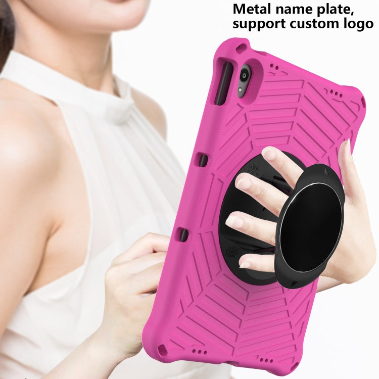 For Lenovo Tab P11 TB-J606F / XiaoXin Pad 11 Spider King EVA Protective Case with Adjustable Shoulder Strap & Holder(Rose Red) - Lenovo by buy2fix | Online Shopping UK | buy2fix