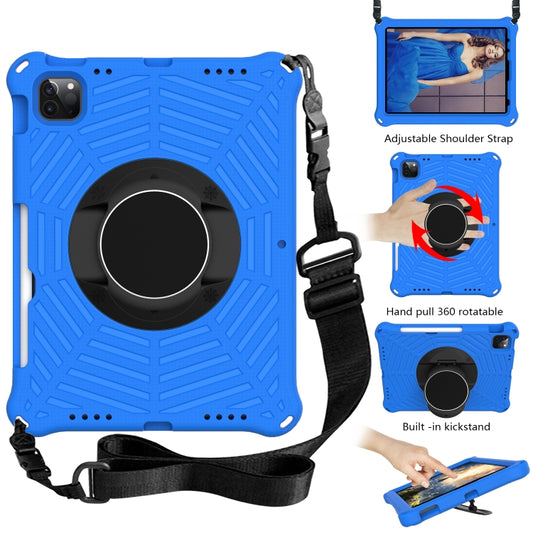 Spider King EVA Protective Tablet Case with Adjustable Shoulder Strap & Holder & Pen Slot For iPad Pro 11 2022 / 2021 & 2020 & 2018 / Air 2020 / Air 2022 10.9(Blue) - iPad Pro 11 (2022/2021) Cases by buy2fix | Online Shopping UK | buy2fix