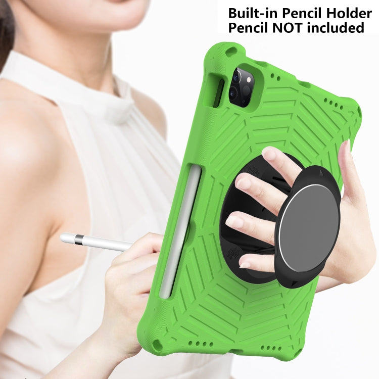 Spider King EVA Protective Tablet Case with Adjustable Shoulder Strap & Holder & Pen Slot For iPad Pro 11 inch 2021 & 2020 & 2018 / Air 2020 / Air 2022 10.9(Green) - iPad Pro 11 (2022/2021) Cases by buy2fix | Online Shopping UK | buy2fix