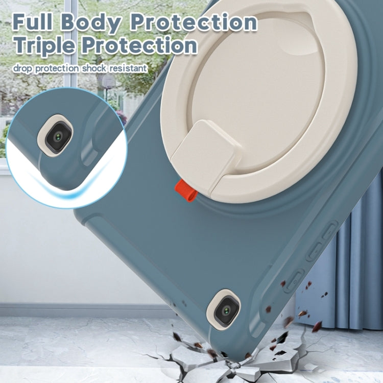Shockproof TPU + PC Protective Case with 360 Degree Rotation Foldable Handle Grip Holder & Pen Slot For Samsung Galaxy Tab A7 10.4 2020 T500(Cornflower Blue) - Other Galaxy Tab PC by buy2fix | Online Shopping UK | buy2fix