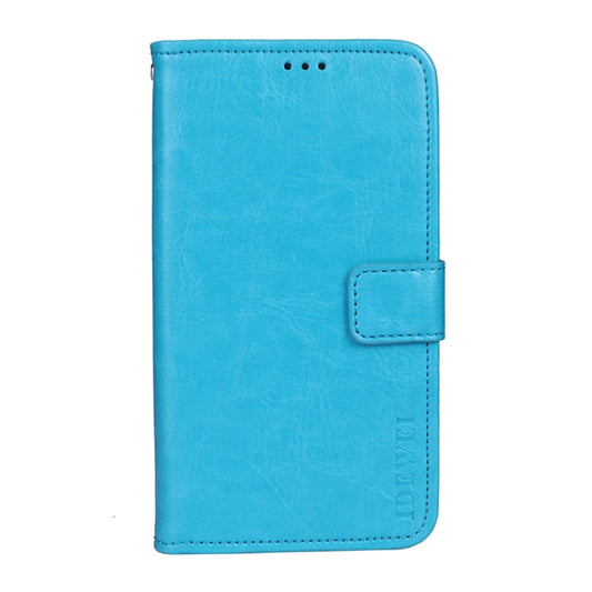 For Honor 50 Pro idewei Crazy Horse Texture Horizontal Flip Leather Case with Holder & Card Slots & Wallet(Sky Blue) - Honor Cases by idewei | Online Shopping UK | buy2fix