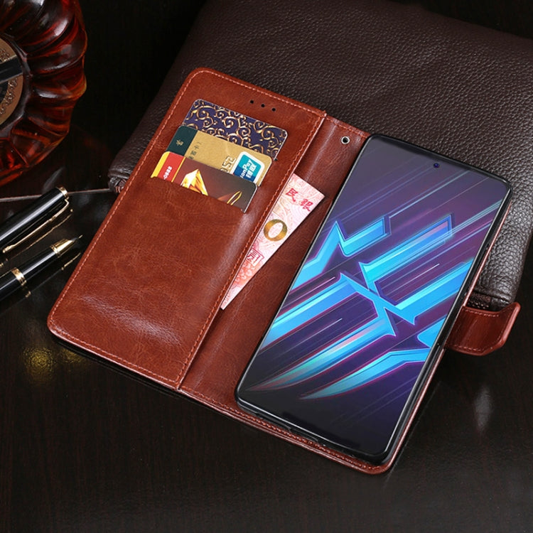 For ZTE Nubia Red Magic 6R idewei Crazy Horse Texture Horizontal Flip Leather Case with Holder & Card Slots & Wallet(Red) - ZTE Cases by idewei | Online Shopping UK | buy2fix