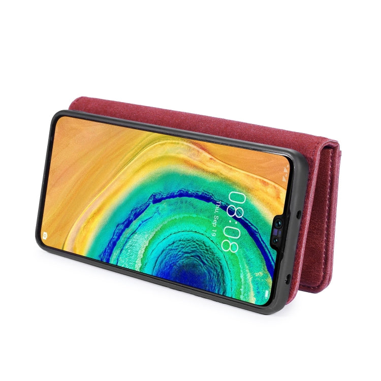 For Huawei Mate 30 DG.MING Crazy Horse Texture Flip Detachable Magnetic Leather Case with Holder & Card Slots & Wallet(Red) - Huawei Cases by DG.MING | Online Shopping UK | buy2fix