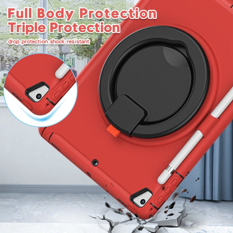 Shockproof TPU + PC Protective Case with 360 Degree Rotation Foldable Handle Grip Holder & Pen Slot For iPad 9.7 2018 / 2017 / Air 2 / Pro 9.7(Red) - iPad 9.7 (2018) & (2017) Cases by buy2fix | Online Shopping UK | buy2fix