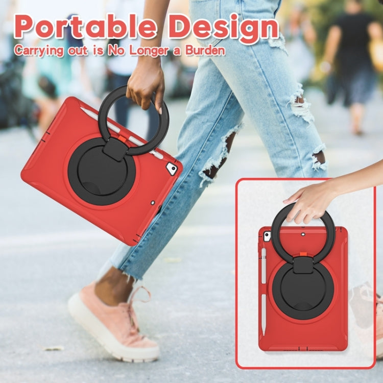 Shockproof TPU + PC Protective Case with 360 Degree Rotation Foldable Handle Grip Holder & Pen Slot For iPad 9.7 2018 / 2017 / Air 2 / Pro 9.7(Red) - iPad 9.7 (2018) & (2017) Cases by buy2fix | Online Shopping UK | buy2fix