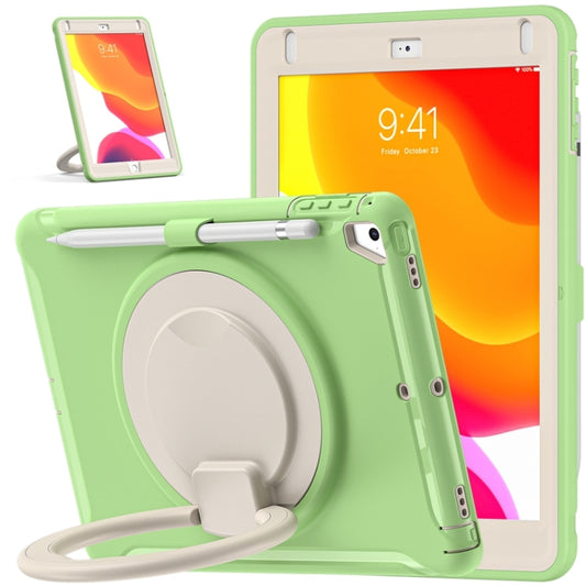 Shockproof TPU + PC Protective Case with 360 Degree Rotation Foldable Handle Grip Holder & Pen Slot For iPad 9.7 2018 / 2017 / Air 2 / Pro 9.7(Matcha Green) - iPad 9.7 (2018) & (2017) Cases by buy2fix | Online Shopping UK | buy2fix
