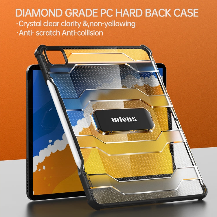 For iPad Pro 11 2022 / 2021 / 2020 / 2018 / Air 2020 10.9 wlons Explorer Series PC + TPU Tablet Case with Folding Holder(Matte Transparent) - iPad Pro 11 (2022/2021) Cases by wlons | Online Shopping UK | buy2fix