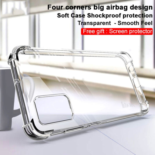 For Samsung Galaxy F52 5G IMAK All-inclusive Shockproof Airbag TPU Case with Screen Protector(Transparent) by imak