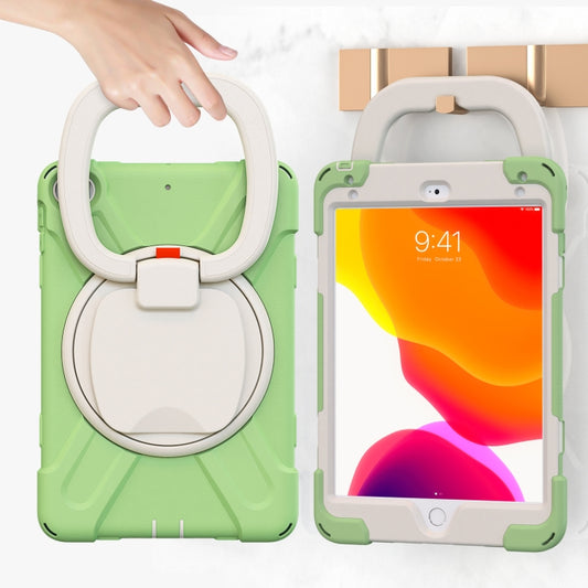 Pure Color Silicone + PC Protective Case with Holder & Shoulder Strap For iPad mini 5 / 4(Matcha Green) - iPad mini (2019) / mini 5 Cases by buy2fix | Online Shopping UK | buy2fix