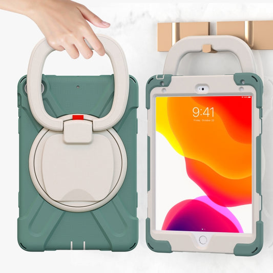 Pure Color Silicone + PC Protective Case with Holder & Shoulder Strap For iPad mini 5 / 4(Emerald Green) - iPad mini (2019) / mini 5 Cases by buy2fix | Online Shopping UK | buy2fix