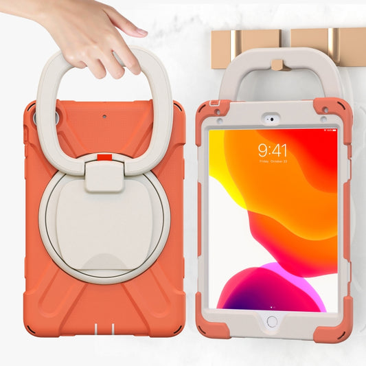 Pure Color Silicone + PC Protective Case with Holder & Shoulder Strap For iPad mini 5 / 4(Coral Orange) - iPad mini (2019) / mini 5 Cases by buy2fix | Online Shopping UK | buy2fix