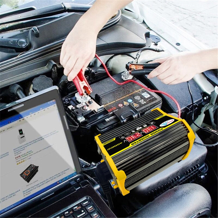 Legend II Generation 12V to 110V 4000W Modified Square Wave Car Power Inverter(Black) - Modified Square Wave by buy2fix | Online Shopping UK | buy2fix