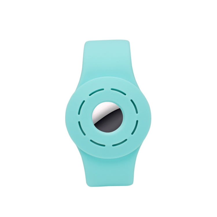 Anti-scratch Shockproof Silicone Bracelet Strap Protective Cover Case For AirTag(Mint Green) - by buy2fix | Online Shopping UK | buy2fix