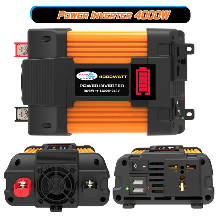 Little Wasp 12V to 110V 4000W Car Power Inverter with LED Display & Dual USB - Modified Square Wave by buy2fix | Online Shopping UK | buy2fix
