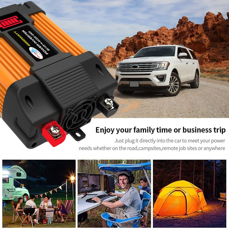 Little Wasp 12V to 110V 4000W Car Power Inverter with LED Display & Dual USB - Modified Square Wave by buy2fix | Online Shopping UK | buy2fix