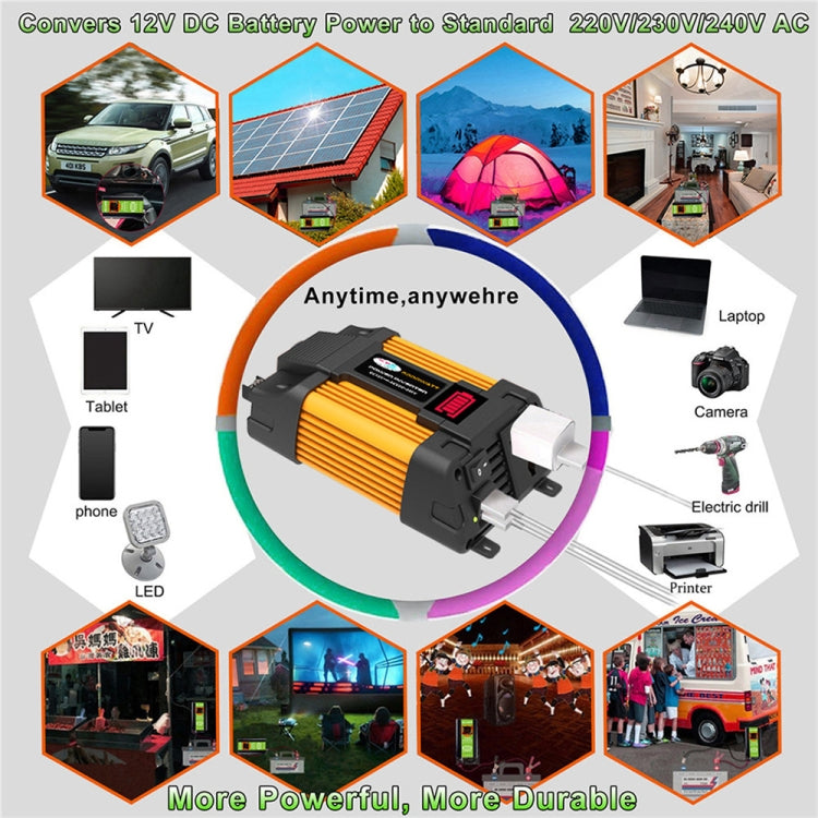 Little Wasp 12V to 110V 4000W Car Power Inverter with LED Display & Dual USB - Modified Square Wave by buy2fix | Online Shopping UK | buy2fix