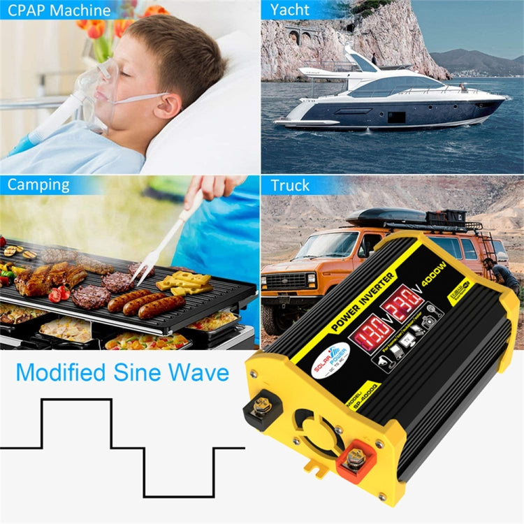 Legend I Generation DC12V to AC110V 3000W Modified Square Wave Car Power Inverter(Black) - Modified Square Wave by buy2fix | Online Shopping UK | buy2fix