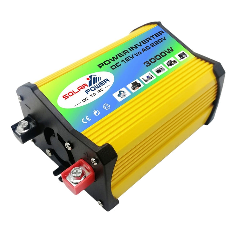 Legend I Generation DC12V to AC110V 3000W Modified Square Wave Car Power Inverter(Yellow) - Modified Square Wave by buy2fix | Online Shopping UK | buy2fix