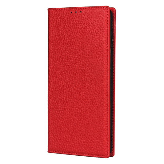 For Samsung Galaxy S20 Ultra Litchi Genuine Leather Phone Case(Red) - Galaxy Phone Cases by buy2fix | Online Shopping UK | buy2fix