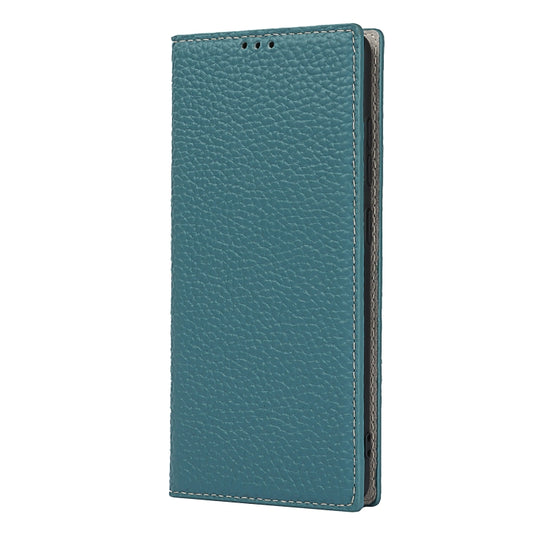 For Samsung Galaxy S20 FE Litchi Texture Horizontal Flip Top Layer Cowhide Leather Case with Holder & Card Slots & Wallet & Strap & Wire Winder(Sky Blue) - Galaxy S20 FE Cases by buy2fix | Online Shopping UK | buy2fix