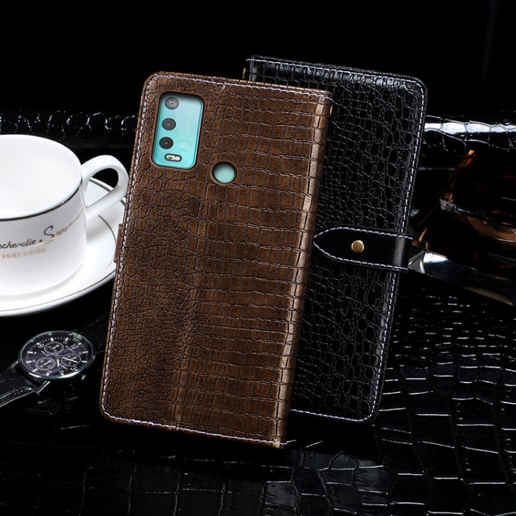 For Wiko Power U30 idewei Crocodile Texture Horizontal Flip Leather Case with Holder & Card Slots & Wallet(Dark Blue) - Wiko by idewei | Online Shopping UK | buy2fix