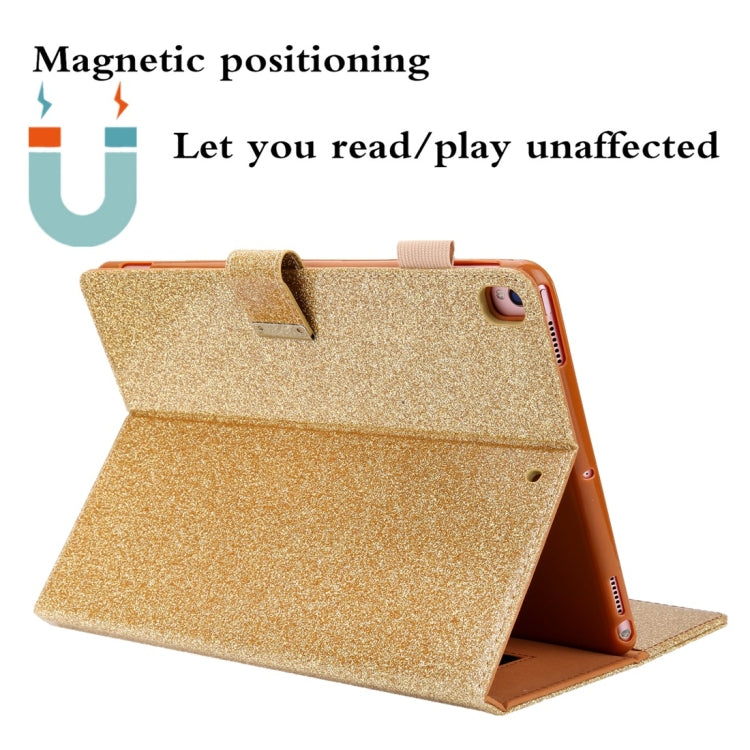 For iPad Pro 10.5 inch / iPad 10.2 Business Style Horizontal Flip Leather Case with Holder & Card Slot & Photo Frame & Wallet & Hand Strap & Sleep / Wake-up Function(Gold) - iPad 10.2 Cases by buy2fix | Online Shopping UK | buy2fix