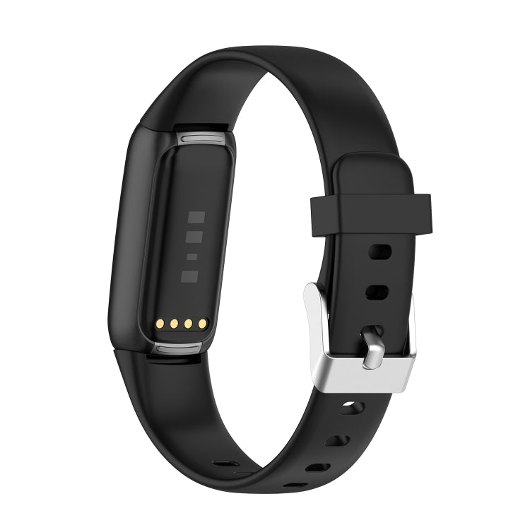 For Fitbit Luxe xDFind Silicone Watch Band, Size:S(Black) - Watch Bands by xDfind | Online Shopping UK | buy2fix