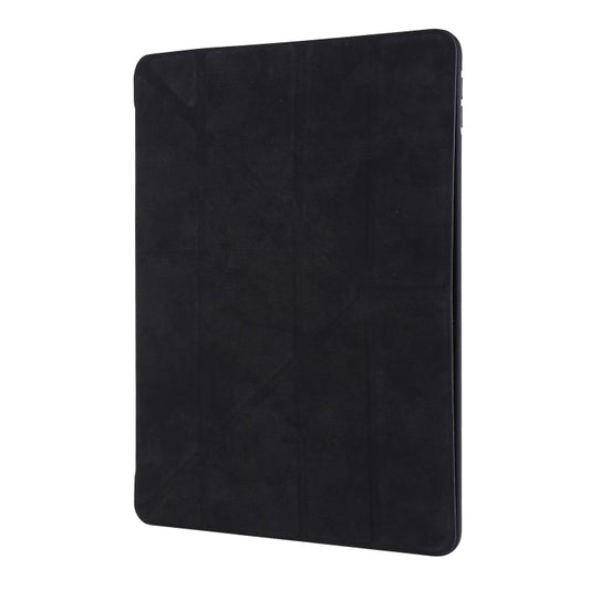 For iPad 10.2 2021 / 2020 / 2019 / iPad 10.2 2020 Silk Texture Horizontal Deformation Flip Leather Case with Holder & Pen Slot(Black) - iPad 10.2 Cases by buy2fix | Online Shopping UK | buy2fix