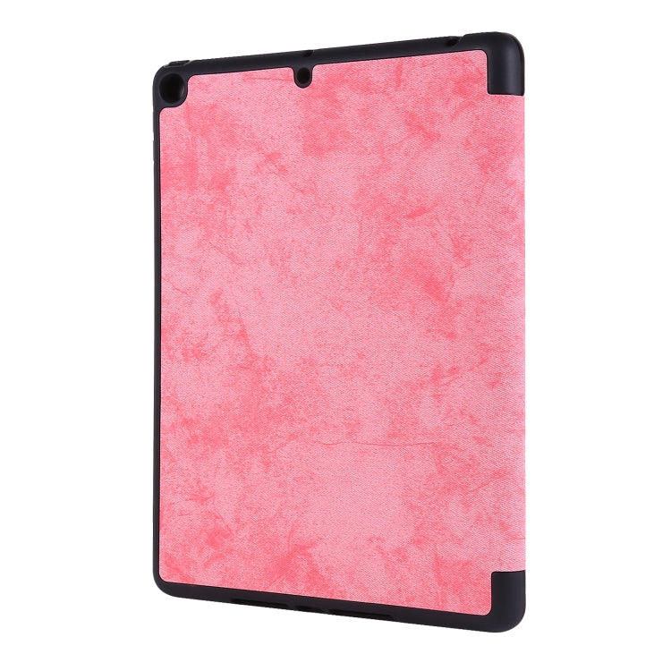 For iPad 10.2 2021 / 2020 / 2019 / iPad 10.2 2020 Silk Texture Horizontal Deformation Flip Leather Case with Holder & Pen Slot(Pink) - iPad 10.2 Cases by buy2fix | Online Shopping UK | buy2fix