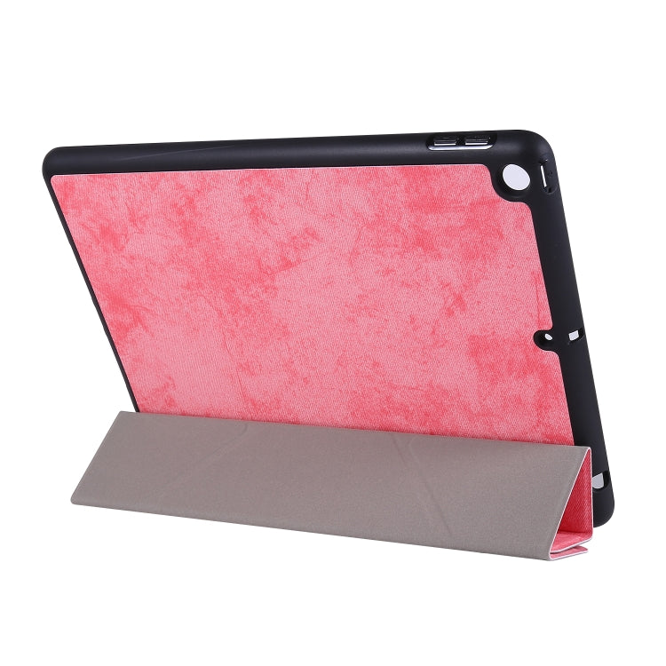 For iPad 10.2 2021 / 2020 / 2019 / iPad 10.2 2020 Silk Texture Horizontal Deformation Flip Leather Case with Holder & Pen Slot(Pink) - iPad 10.2 Cases by buy2fix | Online Shopping UK | buy2fix