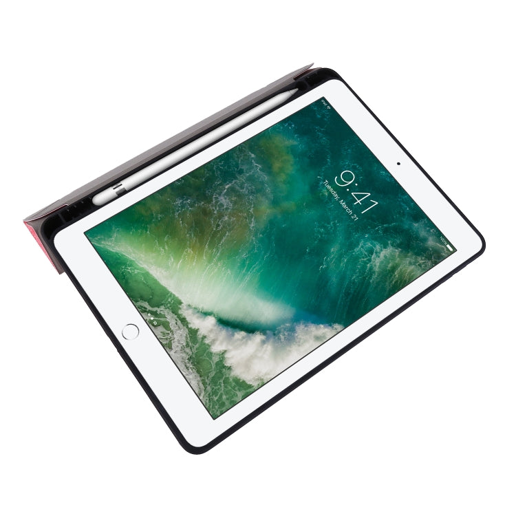 For iPad 10.2 2021 / 2020 / 2019 / iPad 10.2 2020 Silk Texture Horizontal Deformation Flip Leather Case with Holder & Pen Slot(Pink) - iPad 10.2 Cases by buy2fix | Online Shopping UK | buy2fix
