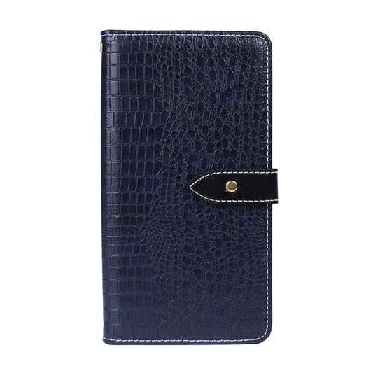 For Asus Zenfone 8 Flip idewei Crocodile Texture Horizontal Flip Leather Case with Holder & Card Slots & Wallet(Dark Blue) - ASUS Cases by idewei | Online Shopping UK | buy2fix