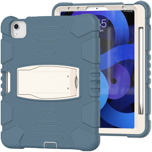 3-Layer PC + Silicone Shockproof Tablet Case with Holder For iPad Air 2020 / 2022 10.9 / Pro 11 2022 / 2021 / 2020 / 2018(Cornflower Blue) - iPad Air (2022) / (2020) 10.9 Cases by buy2fix | Online Shopping UK | buy2fix