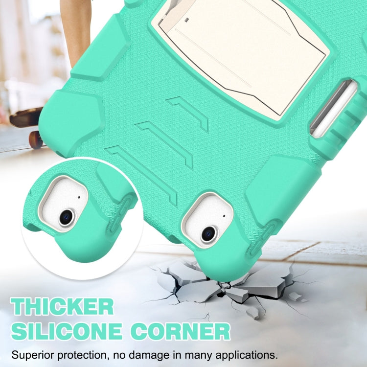 3-Layer PC + Silicone Shockproof Tablet Case with Holder For iPad Air 2020 / 2022 10.9 / Pro 11 2022 / 2021 / 2020 / 2018(Mint Green) - iPad Air (2022) / (2020) 10.9 Cases by buy2fix | Online Shopping UK | buy2fix