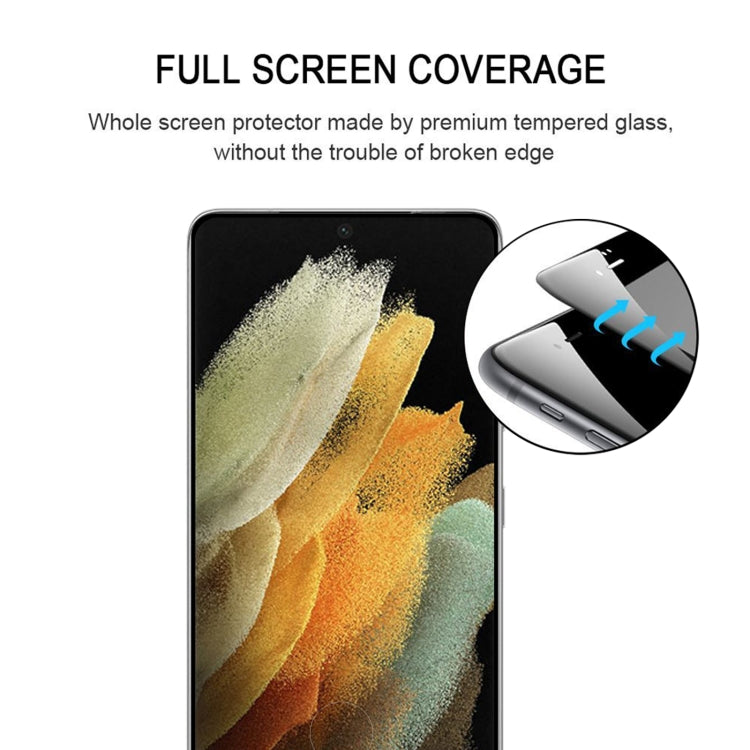 For Samsung Galaxy S21 Ultra 5G 25pcs Full Glue 9H HD 3D Curved Edge Tempered Glass Film(Black) - Galaxy Tempered Glass by buy2fix | Online Shopping UK | buy2fix