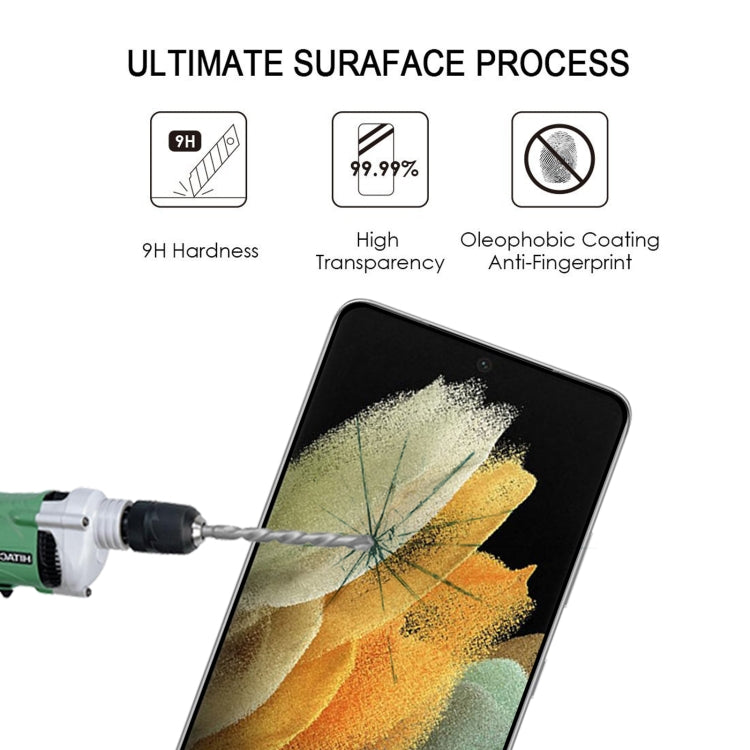For Samsung Galaxy S21 Ultra 5G 25pcs Full Glue 9H HD 3D Curved Edge Tempered Glass Film(Black) - Galaxy Tempered Glass by buy2fix | Online Shopping UK | buy2fix