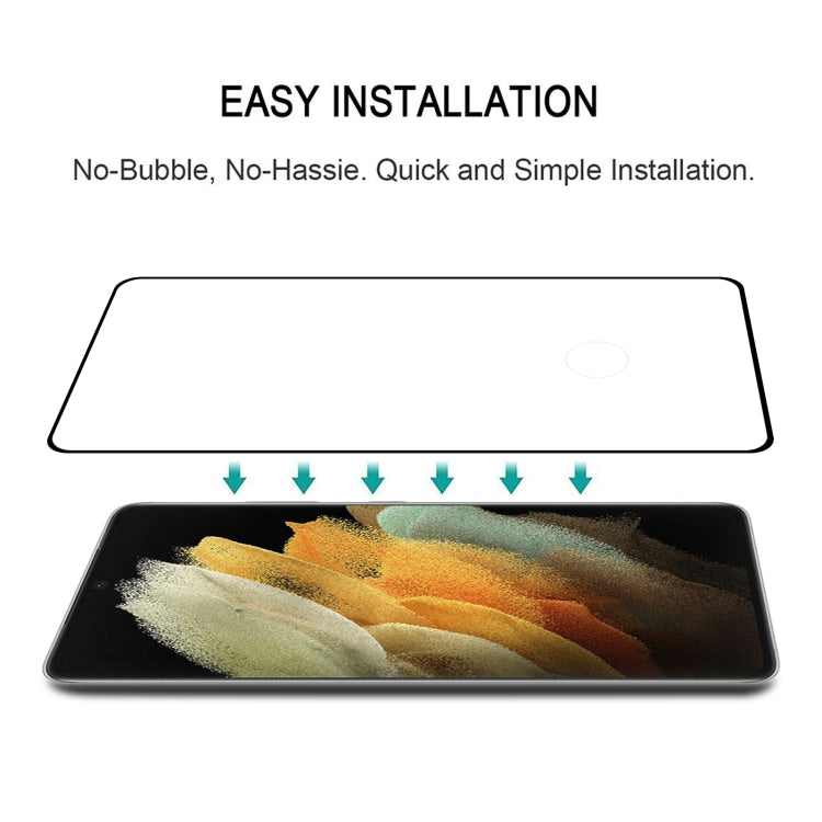 For Samsung Galaxy S21 Ultra 5G 25pcs Full Glue 9H HD 3D Curved Edge Tempered Glass Film(Black) - Galaxy Tempered Glass by buy2fix | Online Shopping UK | buy2fix