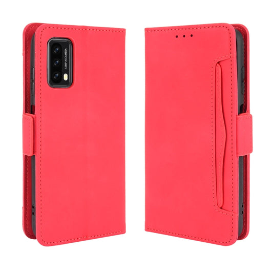 For Blackview A90 Skin Feel Calf Pattern Horizontal Flip Leather Case with Holder & Card Slots & Photo Frame(Red) by buy2fix