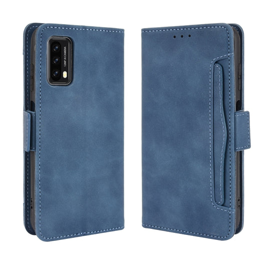 For Blackview A90 Skin Feel Calf Pattern Horizontal Flip Leather Case with Holder & Card Slots & Photo Frame(Blue) by buy2fix
