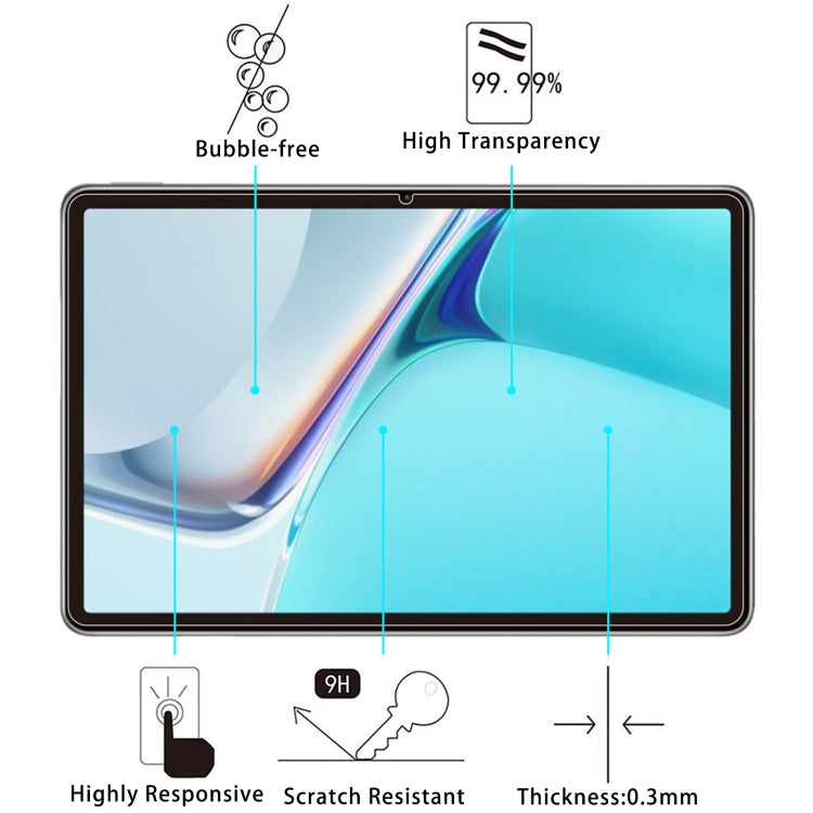 25pcs 9H 2.5D Explosion-proof Tempered Glass Film For Huawei MatePad 11 2021 / Honor Tablet V7 Pro / Honor Pad V8 - For Huawei MediaPad by buy2fix | Online Shopping UK | buy2fix