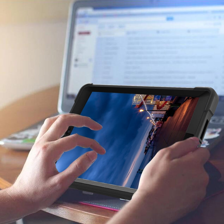 Silicone + PC Shockproof Protective Case with Holder For iPad mini (2019) / mini 4(Black) - iPad mini (2019) / mini 5 Cases by buy2fix | Online Shopping UK | buy2fix